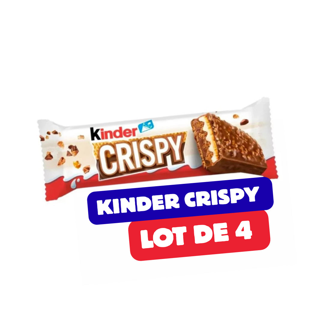 Kinder Crispy Lot de 4