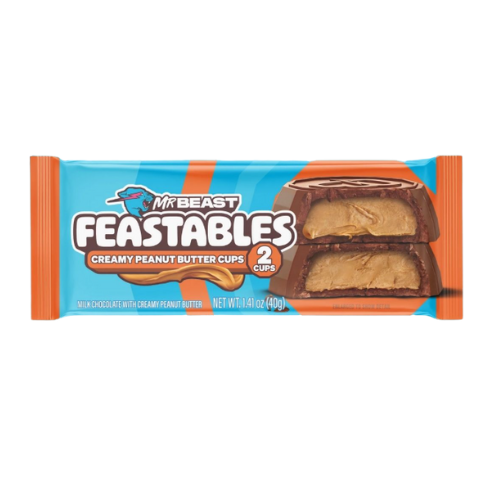 Mr Beast Feastables Cups Creamy Peanut Butter