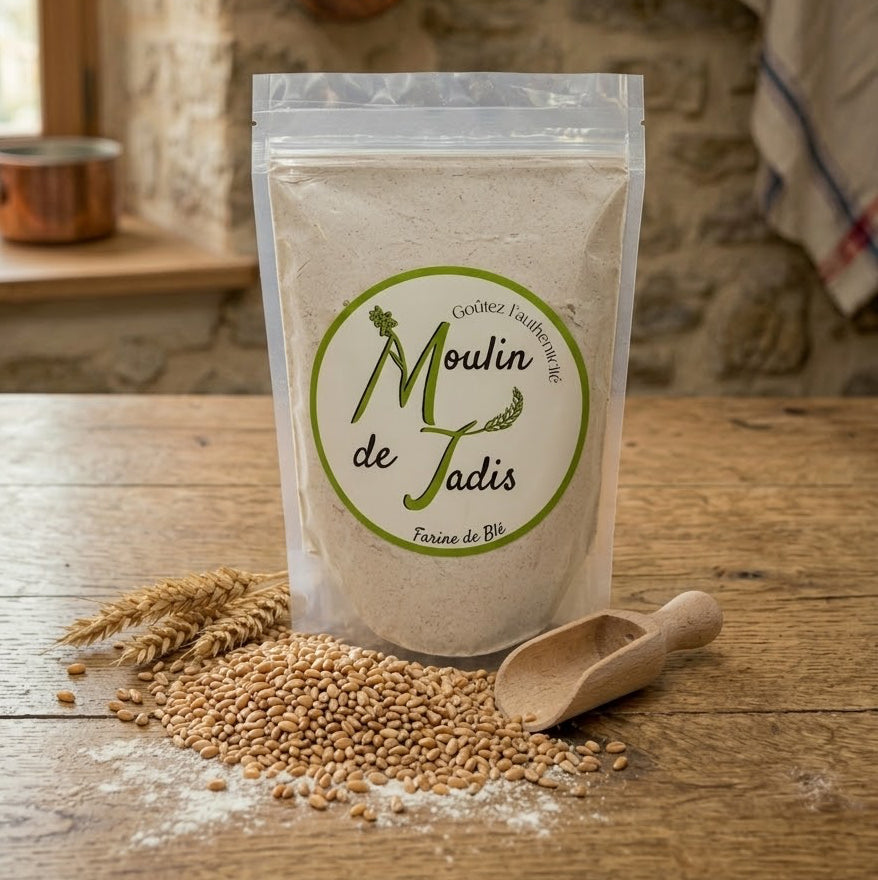 Farine de blé naturelle 500g