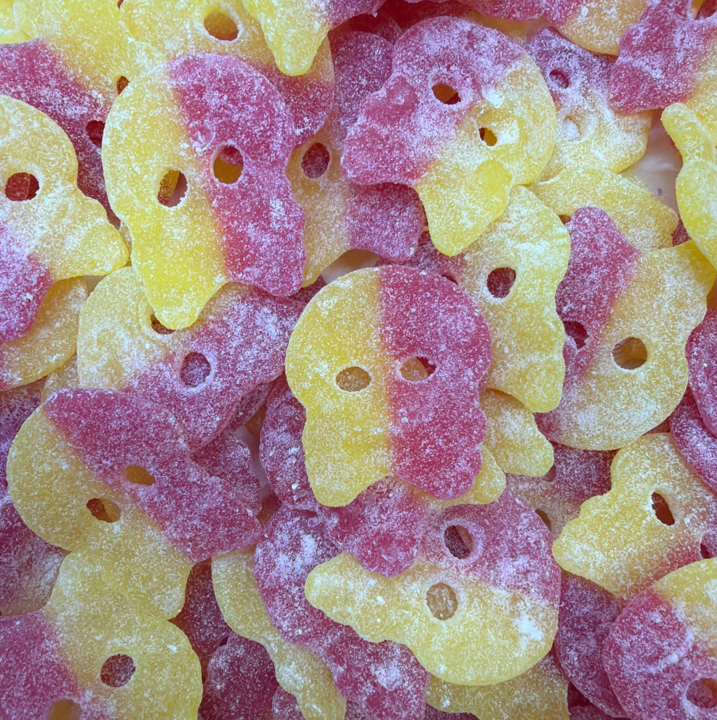 Bubs Framboise Citron Crânes acides 100g - Bonbons Suédois