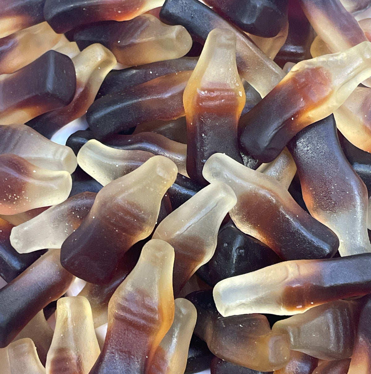 Bouteilles Cola Bonbons sans sucre (100g) Frisia