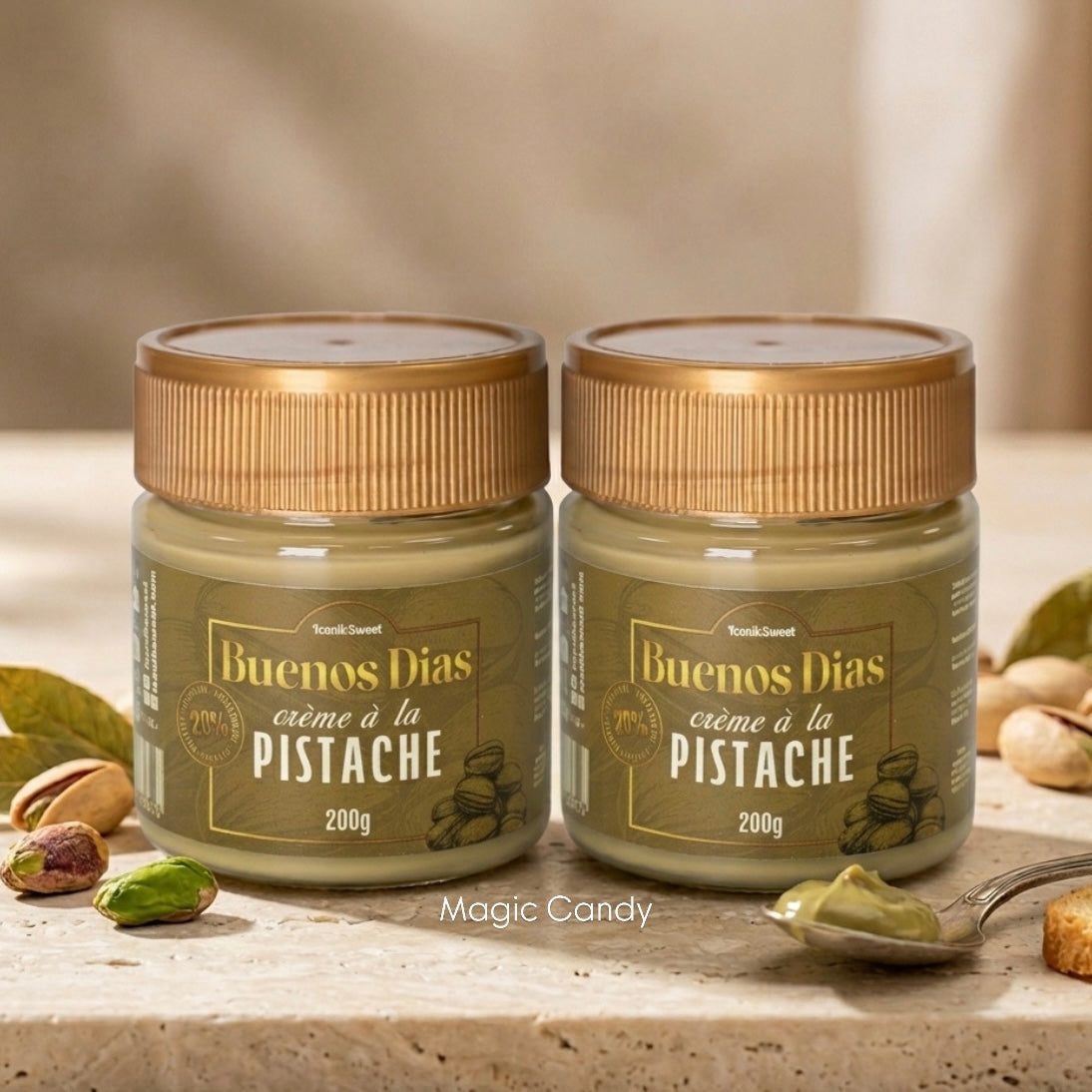 Lot de 2 Buenos Dias - Crème à la Pistache 200g 20% IConiksweet