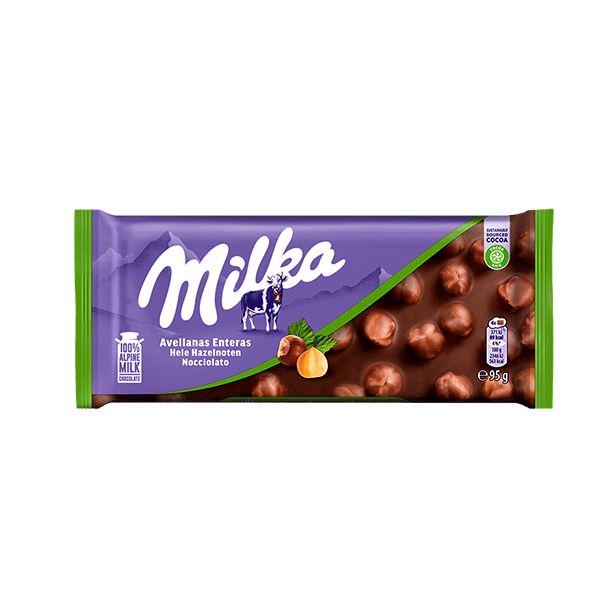 Tablette Milka Noisettes Entières