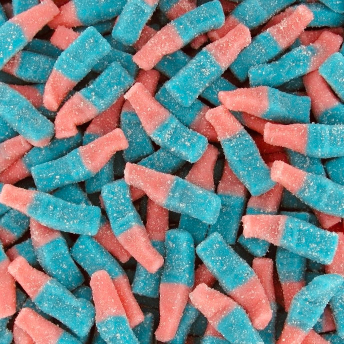 Bouteilles bubble gum tutti 100g - Dulceplus