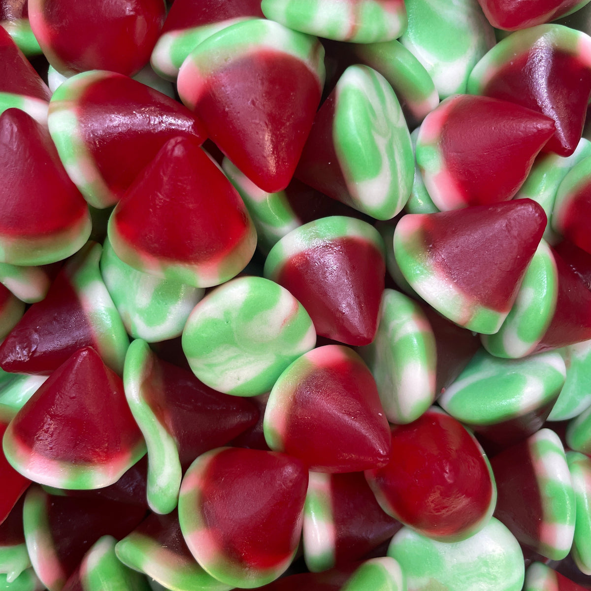 Cônes de fraises en gelée 100g