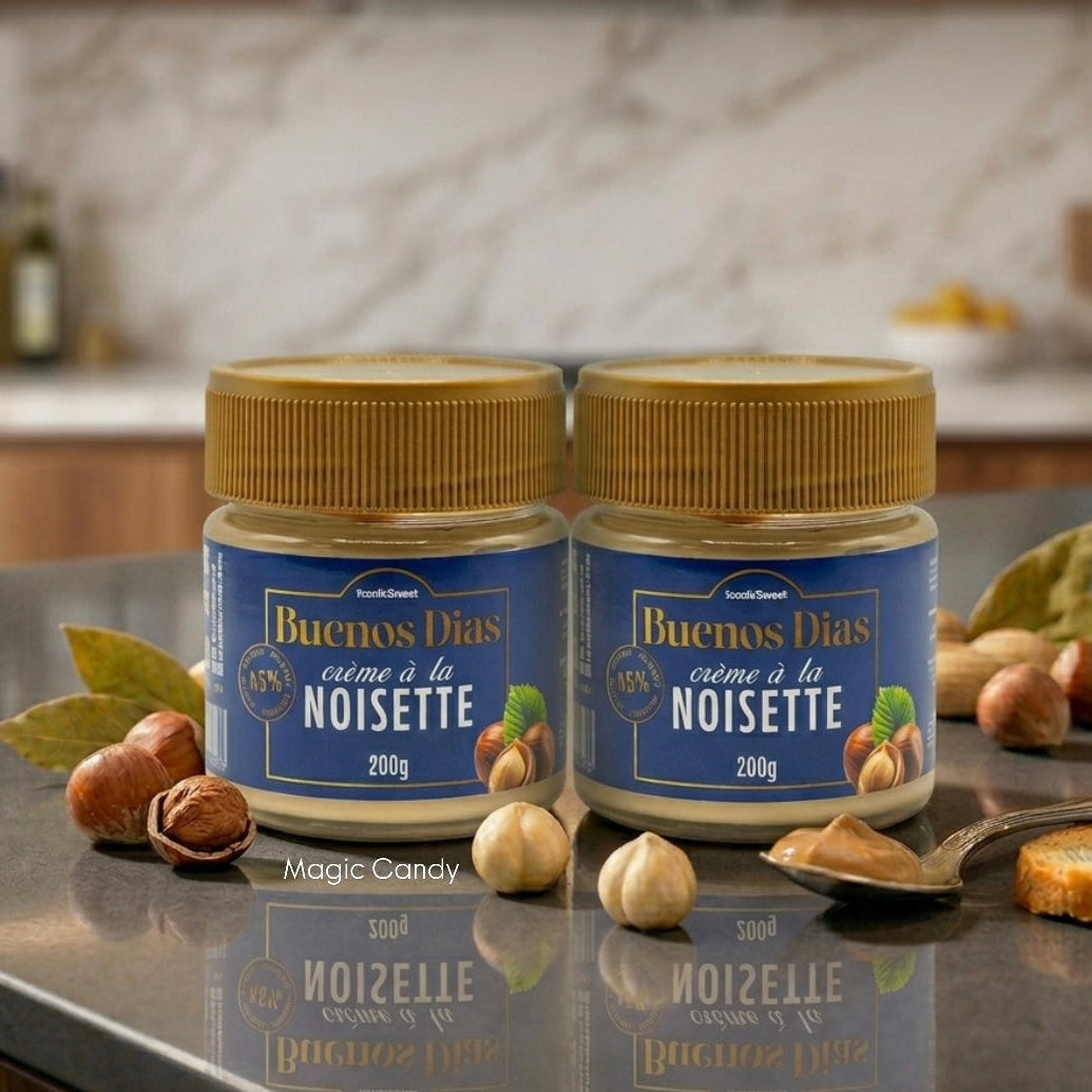 Lot de 2 Buenos Dias - Crème à la Noisette 200g 45% iconiksweet