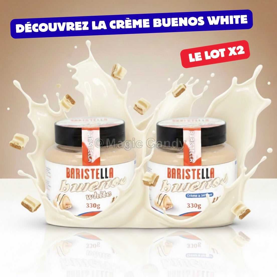 Baristella Buenos white crème à tartiner Lot de 2