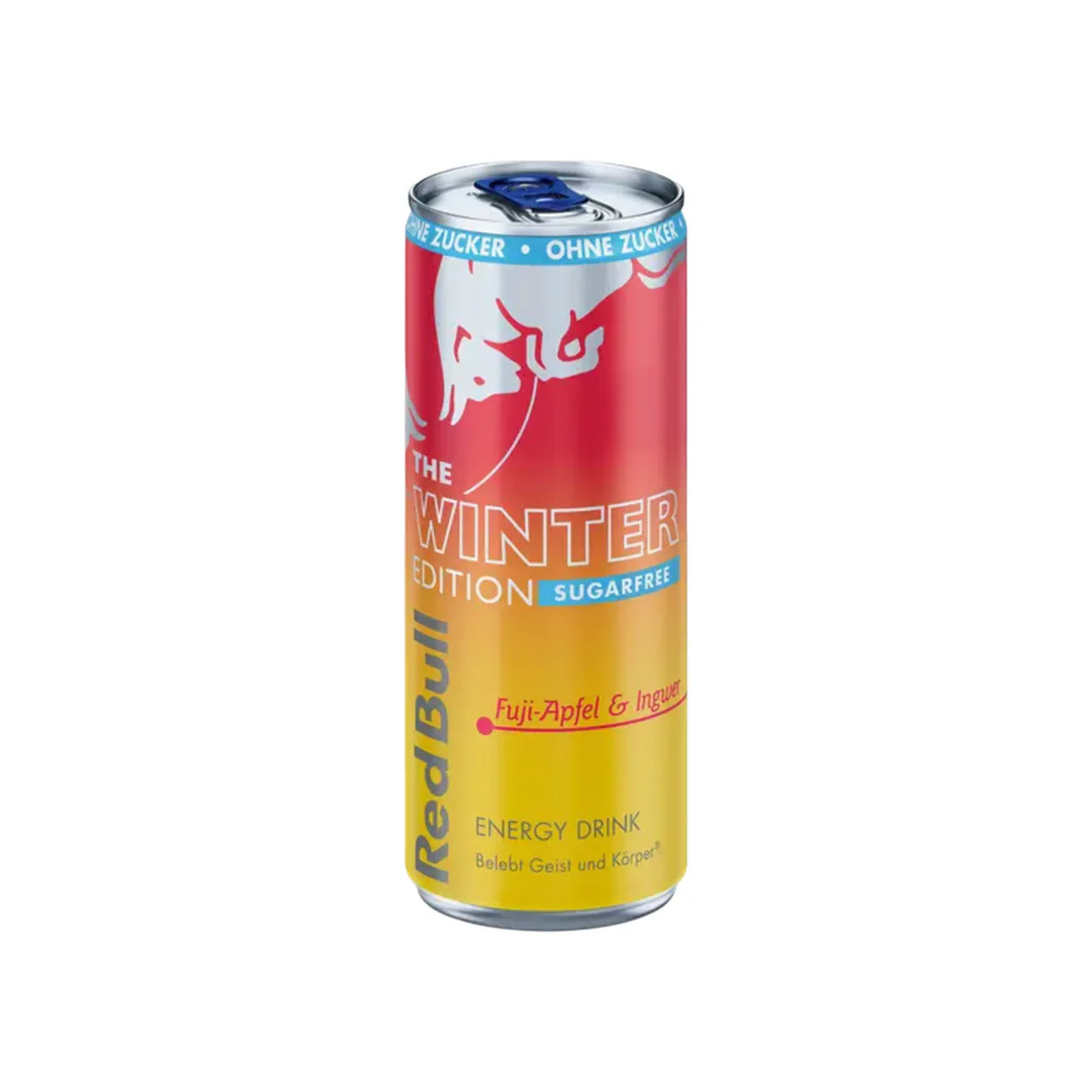 Red Bull Winter Edition Pomme Fuji & Gingembre sans sucres