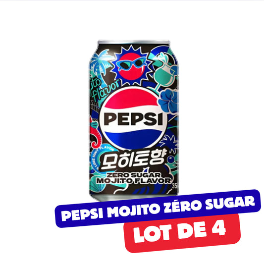 Pepsi Mojito zéro sugar Lot de 4