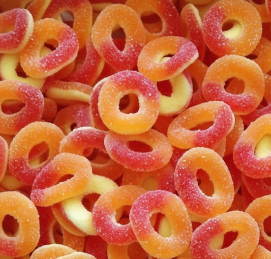 Anneaux pêche sucrés 100g