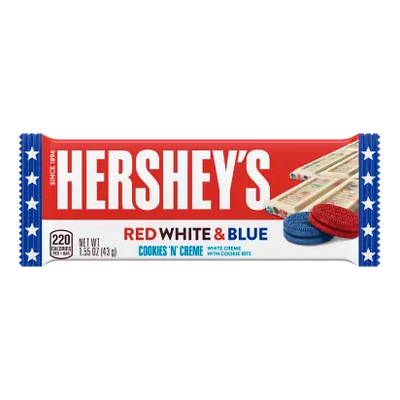 Tablette Hershey’s cookies & cream Red White Blue anti gaspi