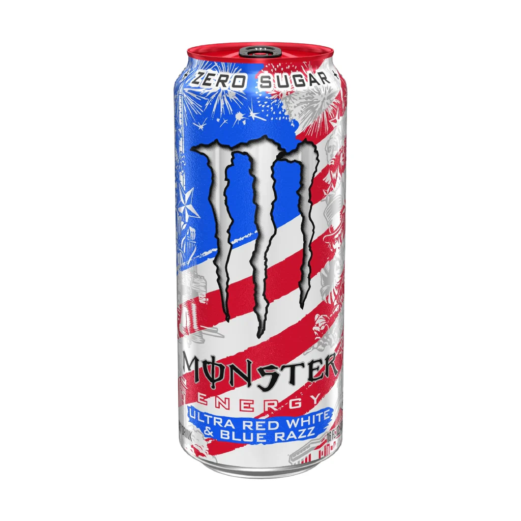 Pack Duo Monster USA Édition Américaine - Strawberry Lemonade + Ultra Red White & Blue Razz