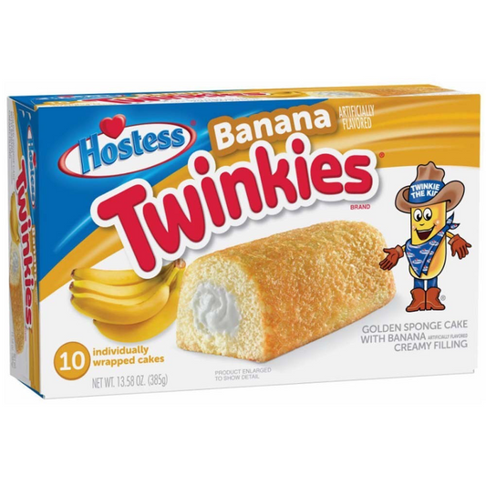 Hostess Twinkies Banana USA (Boîte de 10)