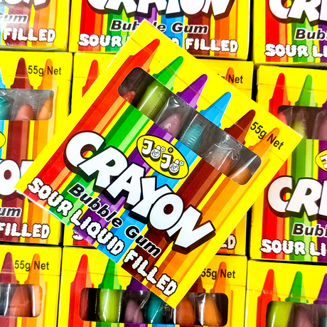 Crayons bubble gum