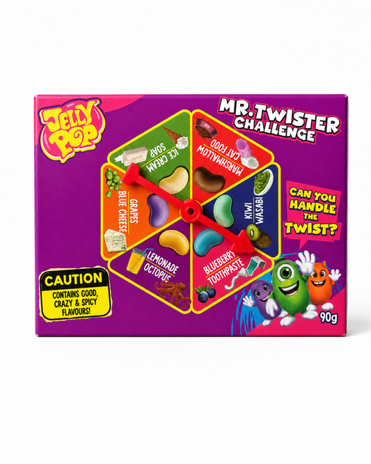 Jelly Pop Mr. Twister Challenge 90g - Jelly Beans Saveurs Folles
