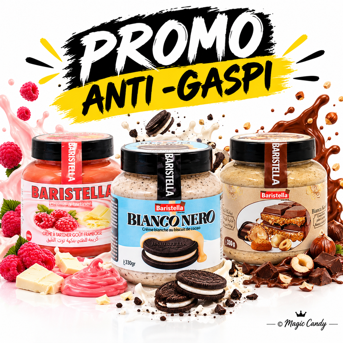 Pâtes à tartiner Baristella Anti-Gaspi Lot de 3
