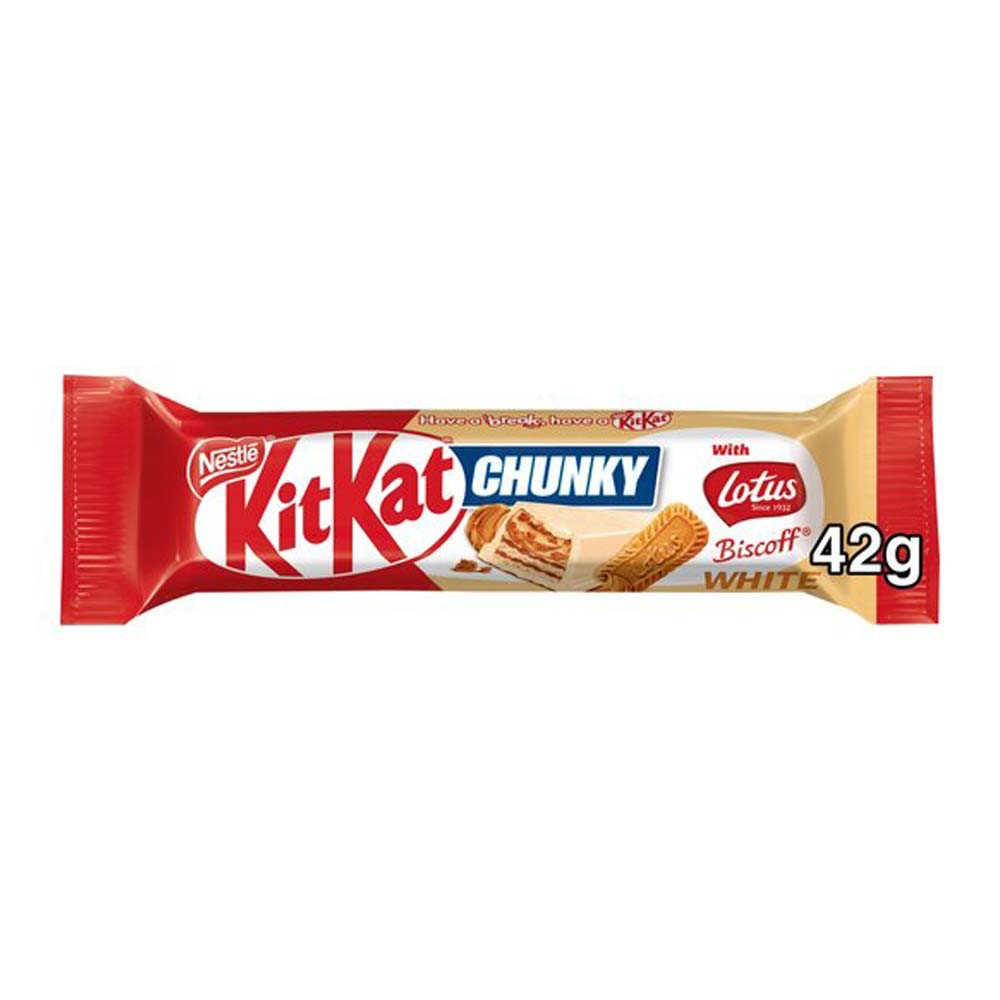 Kit kat White biscoff lotus speculoos