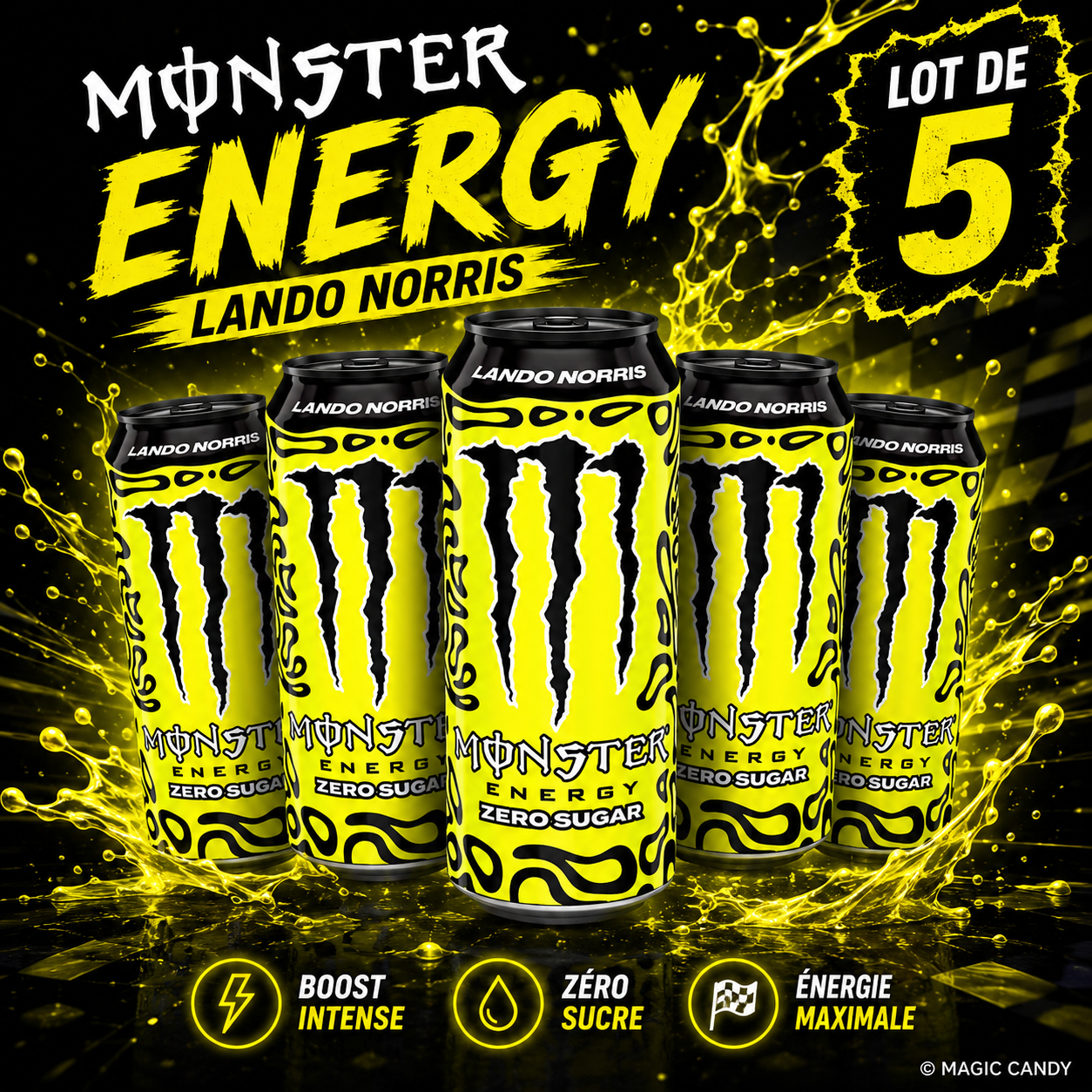 Monster Energy Lando Norris Lot de 5