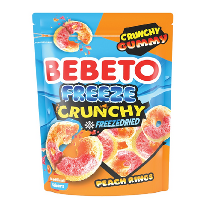 Bonbon anneau pêche Crunchy lyophilisé - Freeze Dried Candy - 35g