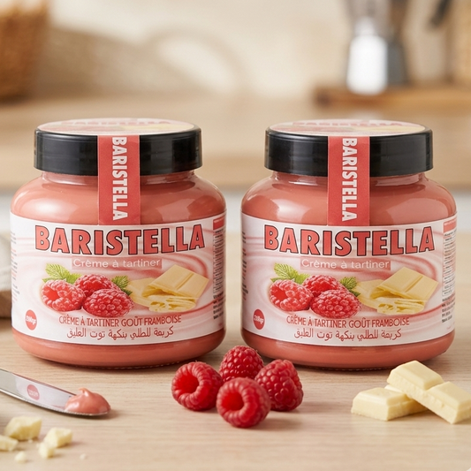 2 Baristella Framboise chocolat blanc crème à tartiner  24/05/26