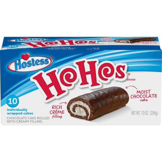 Hostess Ho Hos cake au chocolat (boîte de 10)