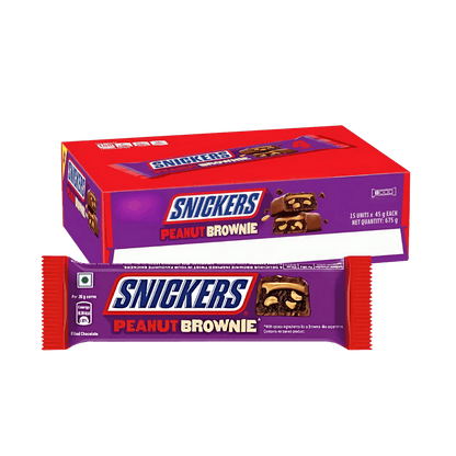Boîte de 15 Snickers Brownie aux cacahouètes (india)