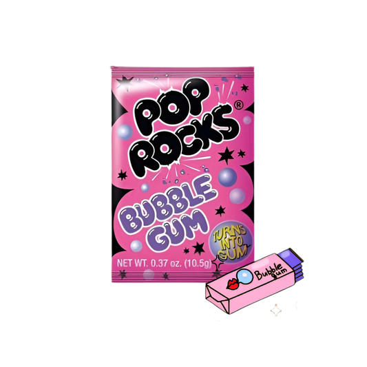 Pop Rocks Bubble gum (sucre pétillant)