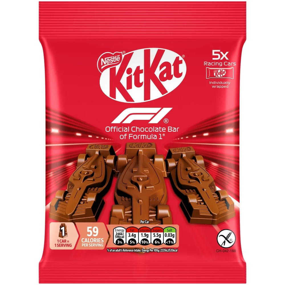 Kit Kat Fomule 1 chocolat voitures de course