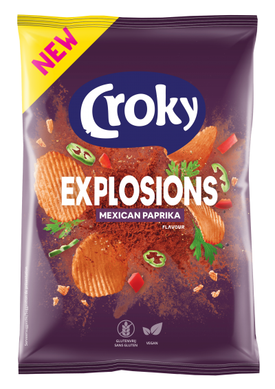 Croky chips Explosions Mexican Paprika 150g ANTI GASPI 07/07/23