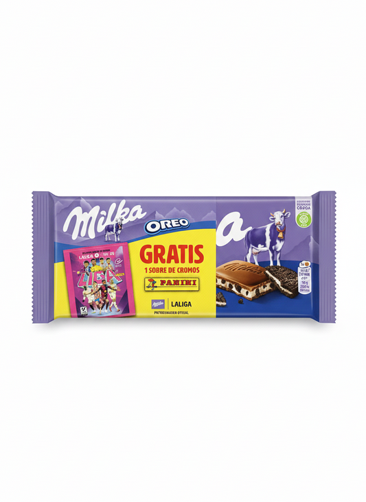2 Tablettes Milka Oreo + 1 paquet de panini LALIGA