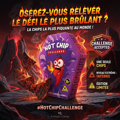 Chips piquante HOT CHIP Challenge Nouvelle Version