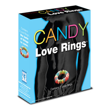 Candy love rings péniens comestible faits de confiseries - 3 unités