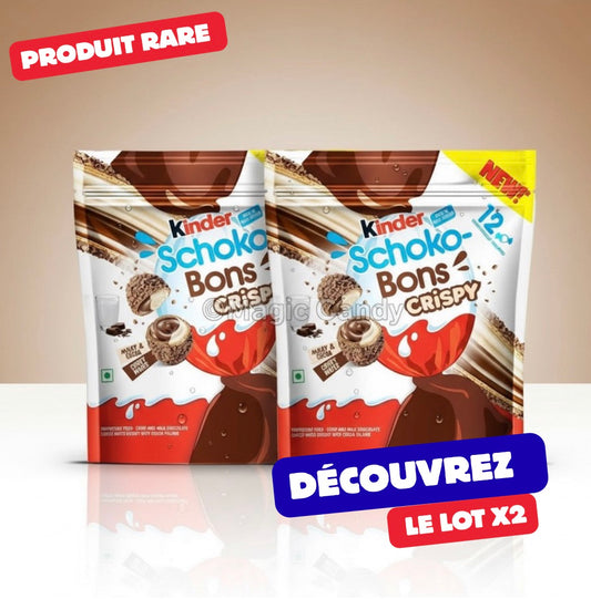 Kinder schokobons crispy Lot de 2