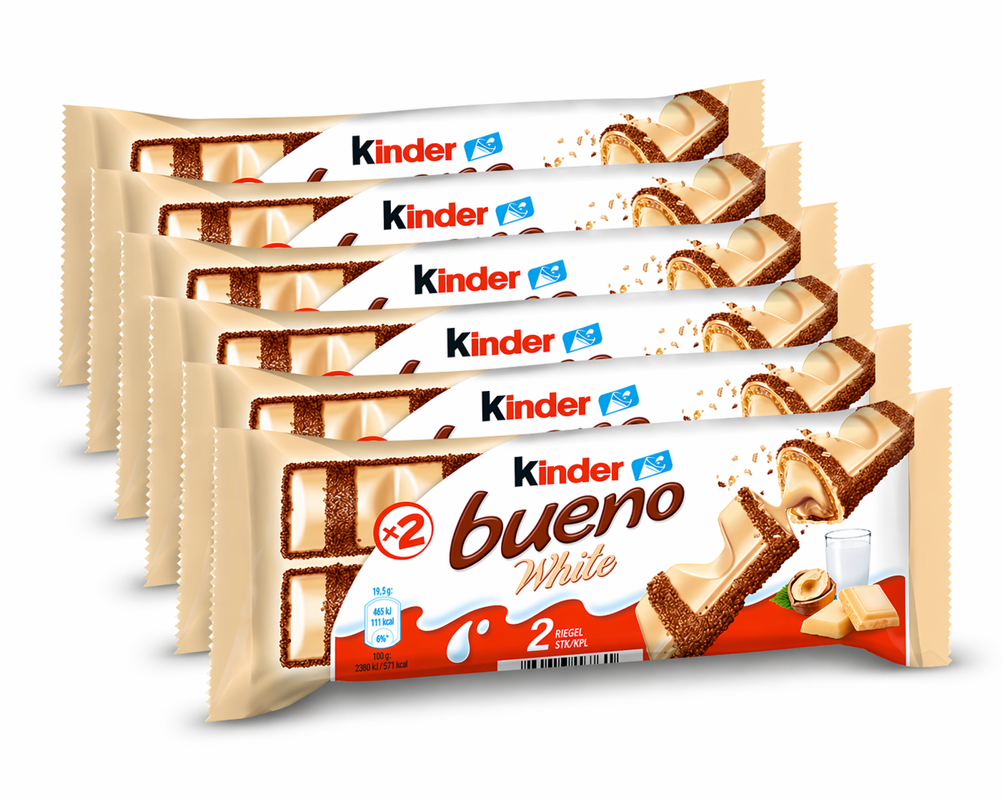 Kinder bueno White X6