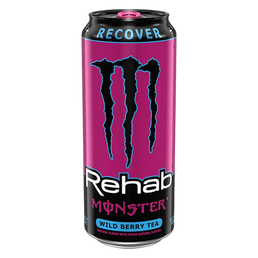 Monster Energy Rehab Wild Berry Tea (légèrement endommagée transport)