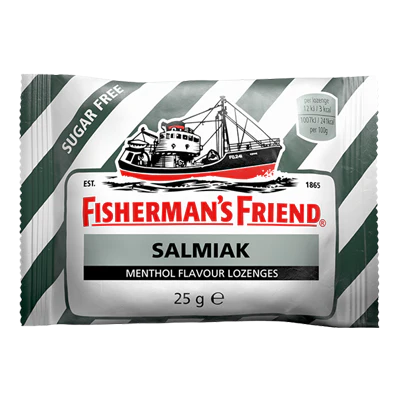 Fishermann Salmiak  Sans sucre 25gr