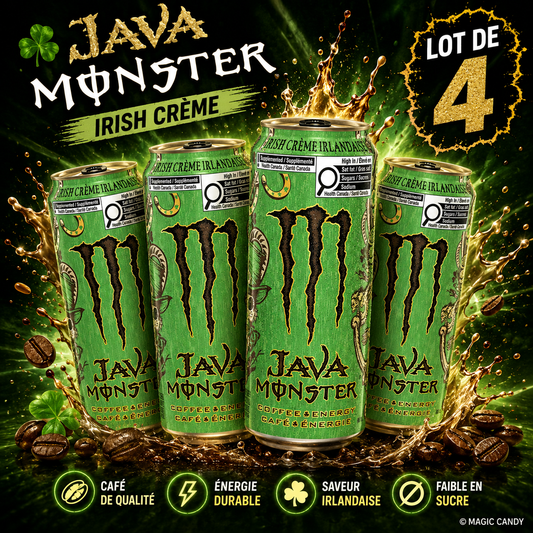 Monster energy Java irish crème irlandaise Lot de 4
