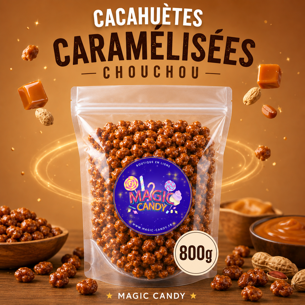 Cacahuètes caramélisées - chouchou 800g