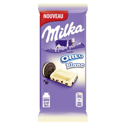 Tablette Milka oreo Chocolat Blanc