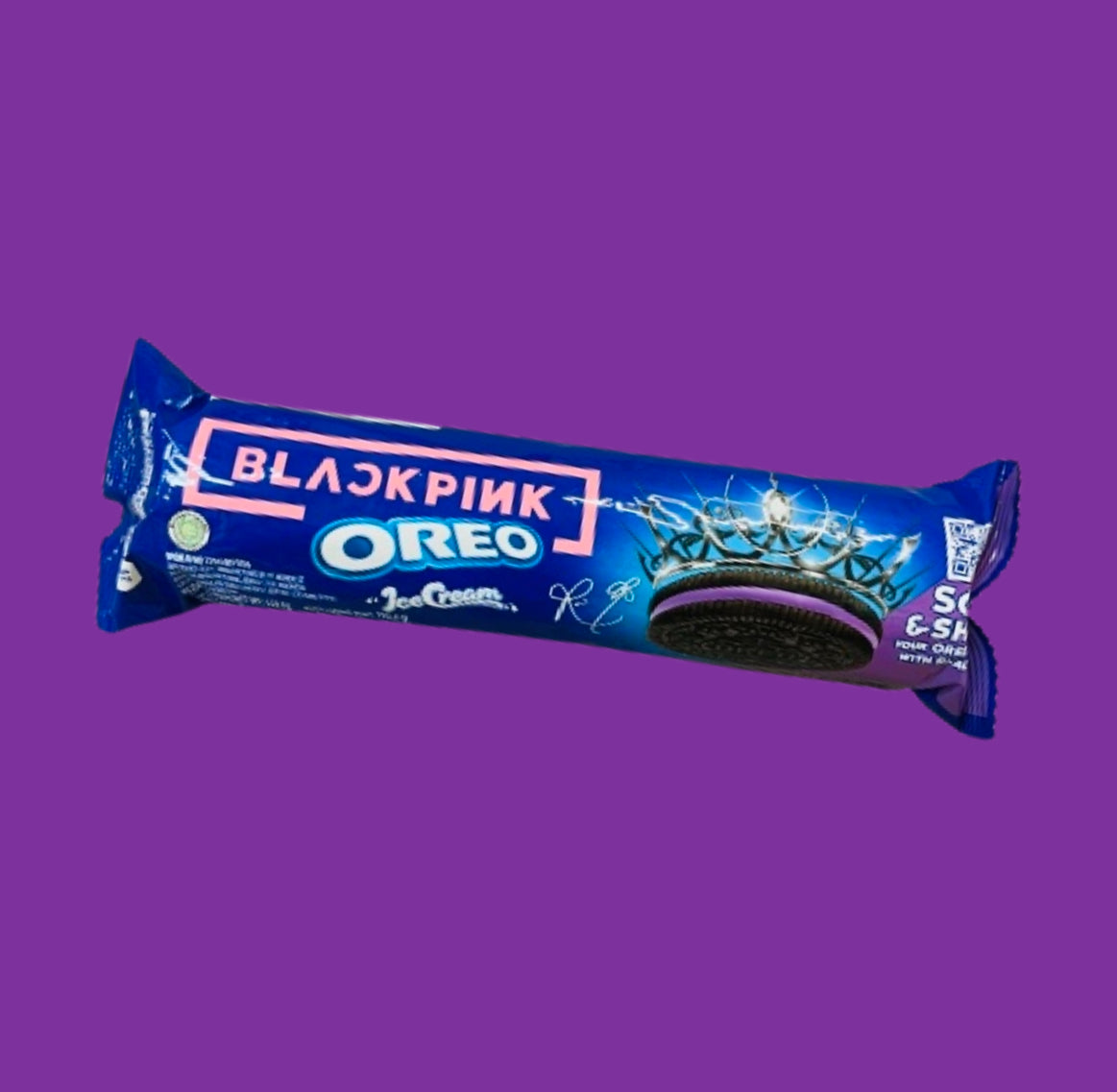 Oréo x blackpink blue Berry Roll Remix ice cream