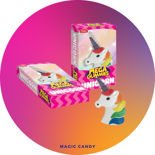 MEGA bonbons Gummies Licorne de 600g