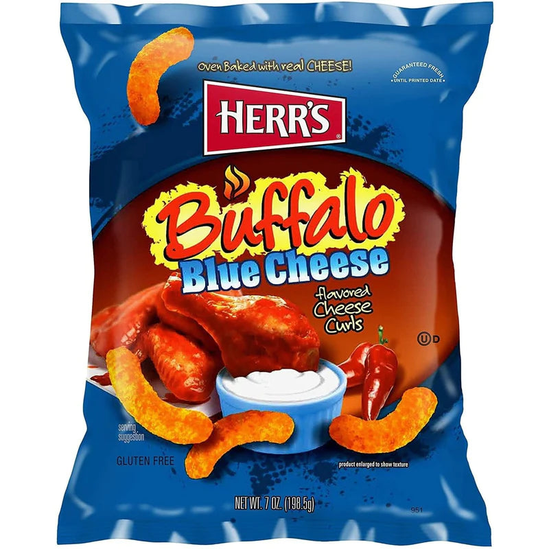 Herr's Buffalo Blue Cheese Curls (Maxi Format)