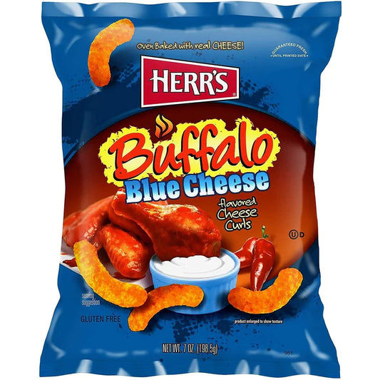 Herr's Buffalo Blue Cheese Curls (Maxi Format) 170gr