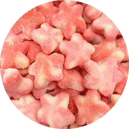 Etoiles Twist candie rose fraise 100g